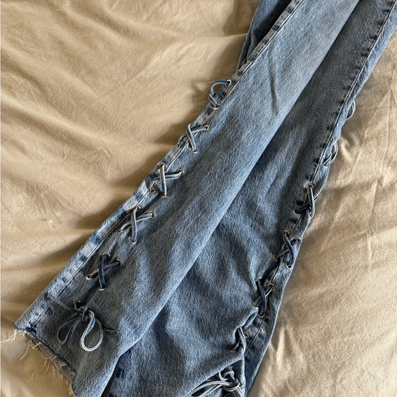 Zara jeans with side lacing - Picture 5 of 5